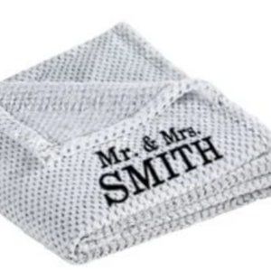 Cozy Warm Sherpa Fleece | Custom Embroidered Plush Fleece, Perfect Gift